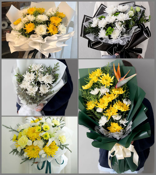 广西桂林雁山区草坪回族乡白事花束代送